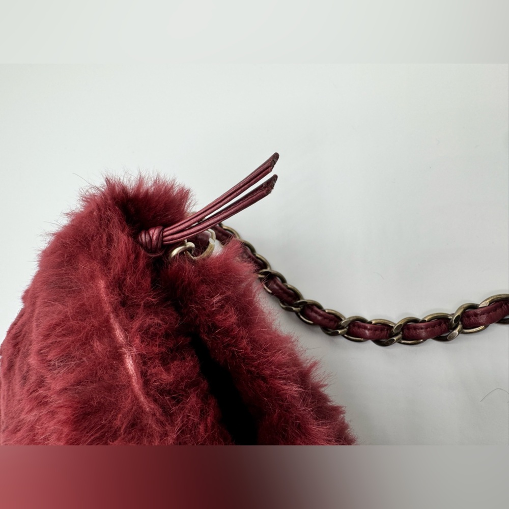 Chanel Vintage Rabbit Fur Coco Mark Chain Shoulder Bag - Picture 4 of 16